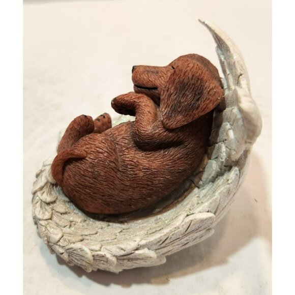 Blake Jensen Paw Prints From Heaven Dachshund Figurine Brown White #2825 - Picture 4 of 15